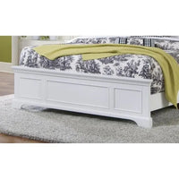 Lit queen en bois blanc cassé Naples Homestyles