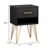 Table de chevet à 1 tiroir avec une étagère ouverte