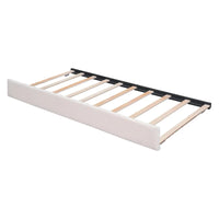 Lit plateforme rembourré avec lit gigogne