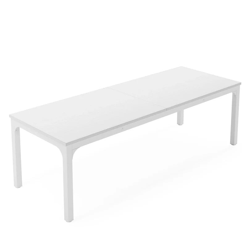 Bureau d'ordinateur extra long de 200 cm, bureau double, grand bureau d'écriture