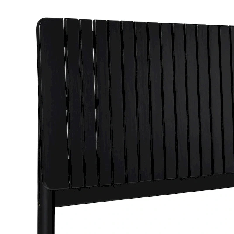 Lit queen moderne avec tête de lit à lattes Middlebrook Designs