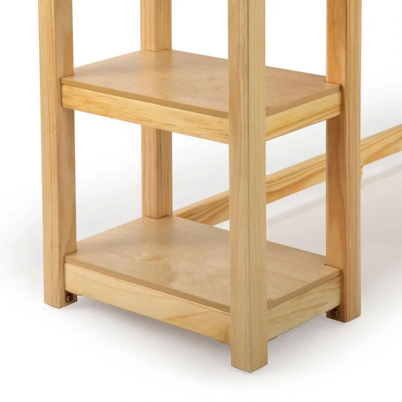 Bureau d'angle Plank and Beam avec étagères