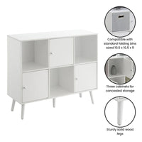 Meuble console desserte Xtra Storage Cube Organizer avec 3 casiers et 3 placards