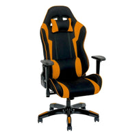 Chaise de gaming ergonomique à dossier haut Porch & Den Banton en cuir reconstitué, tissu et maille