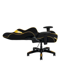 Chaise de gaming ergonomique à dossier haut Porch & Den Banton en cuir reconstitué, tissu et maille