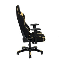 Chaise de gaming ergonomique à dossier haut Porch & Den Banton en cuir reconstitué, tissu et maille