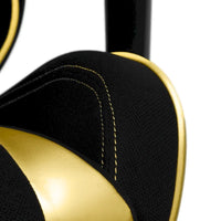 Chaise de gaming ergonomique à dossier haut Porch & Den Banton en cuir reconstitué, tissu et maille