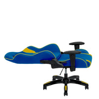 Chaise de gaming ergonomique à dossier haut Porch & Den Banton en cuir reconstitué, tissu et maille