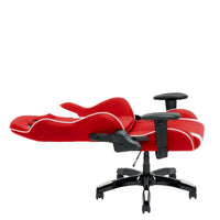 Chaise de gaming ergonomique à dossier haut Porch & Den Banton en cuir reconstitué, tissu et maille