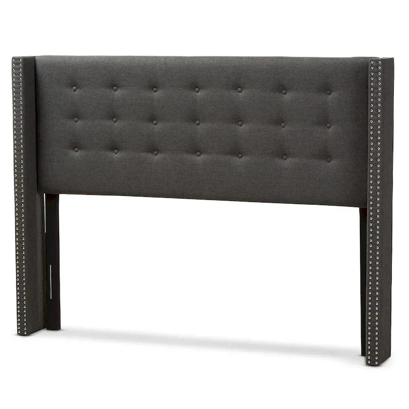 Tête de lit contemporaine en tissu à ailes de Baxton Studio