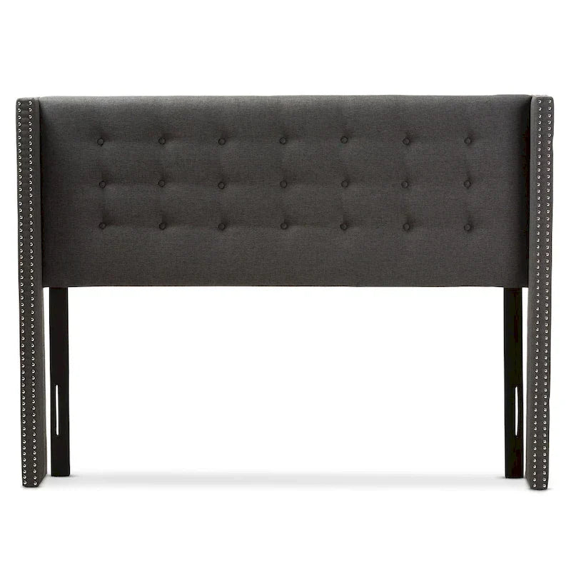 Tête de lit contemporaine en tissu à ailes de Baxton Studio