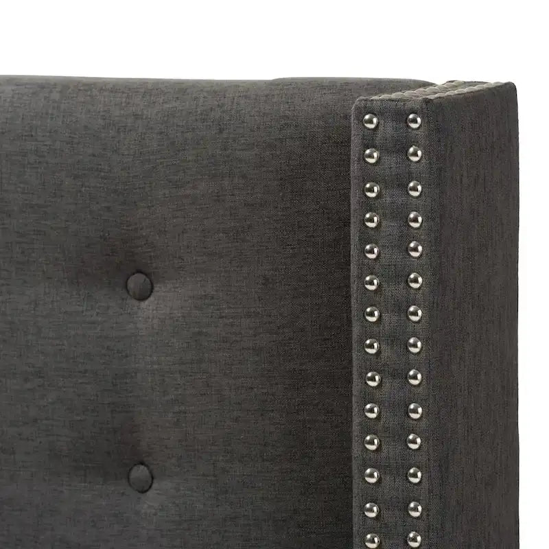 Tête de lit contemporaine en tissu à ailes de Baxton Studio