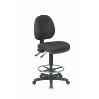 Chaise de dessin ergonomique avec roulettes doubles pour tapis