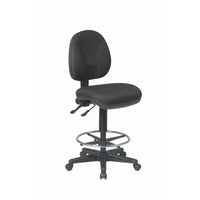 Chaise de dessin ergonomique avec roulettes doubles pour tapis
