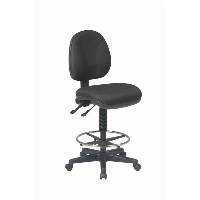 Chaise de dessin ergonomique avec roulettes doubles pour tapis