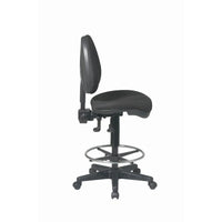 Chaise de dessin ergonomique avec roulettes doubles pour tapis