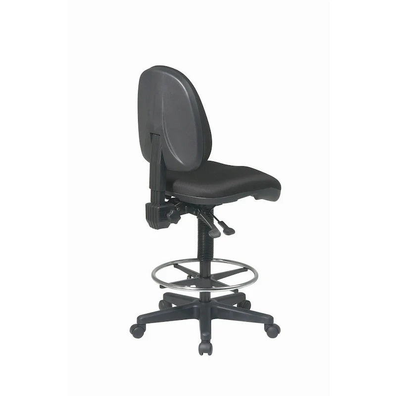 Chaise de dessin ergonomique avec roulettes doubles pour tapis