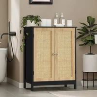 Meuble de rangement pour salle de bain, avec 2 portes et 2 étagères - 29,7P x 59,4L x 79,2H cm