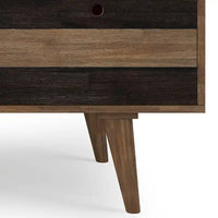 WYNDENHALL Wright Bureau contemporain en BOIS MASSIF de 60 pouces de large avec tiroirs, couleur Marron vieilli naturel rustique