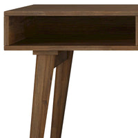 WYNDENHALL Wright Bureau contemporain en BOIS MASSIF de 60 pouces de large avec tiroirs, couleur Marron vieilli naturel rustique