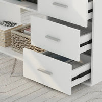 Bureau d'ordinateur en forme de L de 55" - Poste de travail avec rangement - 5 couleurs disponibles