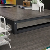 Bureau d'ordinateur en forme de L de 55" - Poste de travail avec rangement - 5 couleurs disponibles