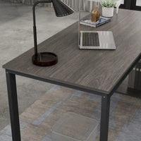 Bureau d'ordinateur en forme de L de 55" - Poste de travail avec rangement - 5 couleurs disponibles