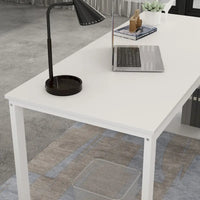 Bureau d'ordinateur en forme de L de 55" - Poste de travail avec rangement - 5 couleurs disponibles