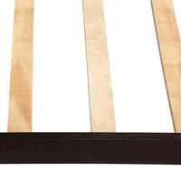 Lit plateforme en bois avec tête et pied de lit