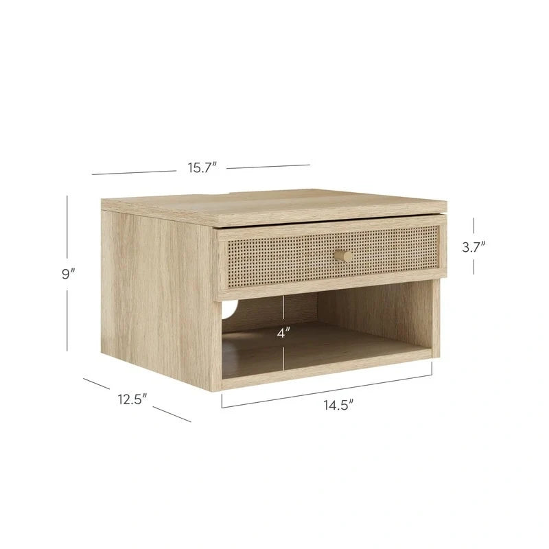 Table de chevet flottante moderne