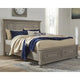 Lit de rangement Signature Design by Ashley Lettner gris clair
