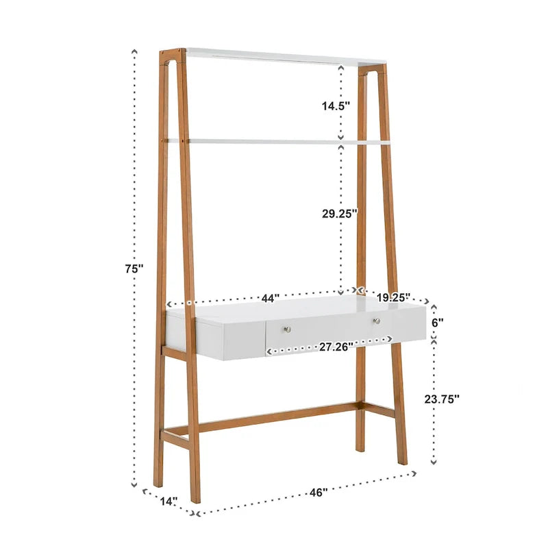 Bureau échelle/appui Lyvia 46 po de large par iNSPIRE Q Modern