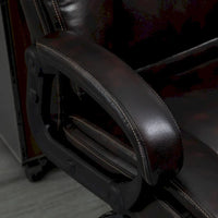 Fauteuil de bureau exécutif grande taille Vinsetto, chaise de bureau informatique 180 kg avec dossier haut en cuir PU ergonomique