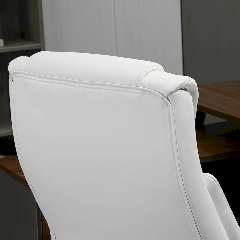 Fauteuil de bureau exécutif grande taille Vinsetto, chaise de bureau informatique 180 kg avec dossier haut en cuir PU ergonomique