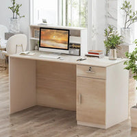 FUFU&GAGA Bureau d'accueil en bois Peninsula Bureau de secrétaire