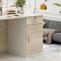 FUFU&GAGA Bureau d'accueil en bois Peninsula Bureau de secrétaire