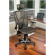 Fauteuil de bureau ergonomique ErgoMax Office entièrement maillé, réglable en hauteur, marron, avec accoudoirs et appui-tête, hauteur maximale de 132 cm