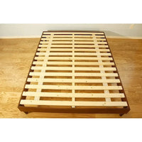 Cadre de lit plateforme en bois naturel pour matelas en latex ou en mousse à mémoire de forme