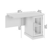 Retour de bureau avec rangement Westbrook 42 pouces par Bush Furniture