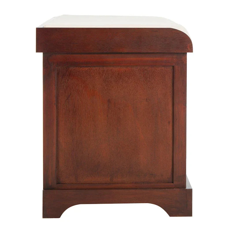 SAFAVIEH Euphemia Banc de rangement tressé marron - 33,5 x 16,1 x 19,9 - 34Lx16Px20H