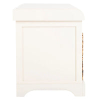 SAFAVIEH Euphemia Banc de rangement tressé marron - 33,5 x 16,1 x 19,9 - 34Lx16Px20H