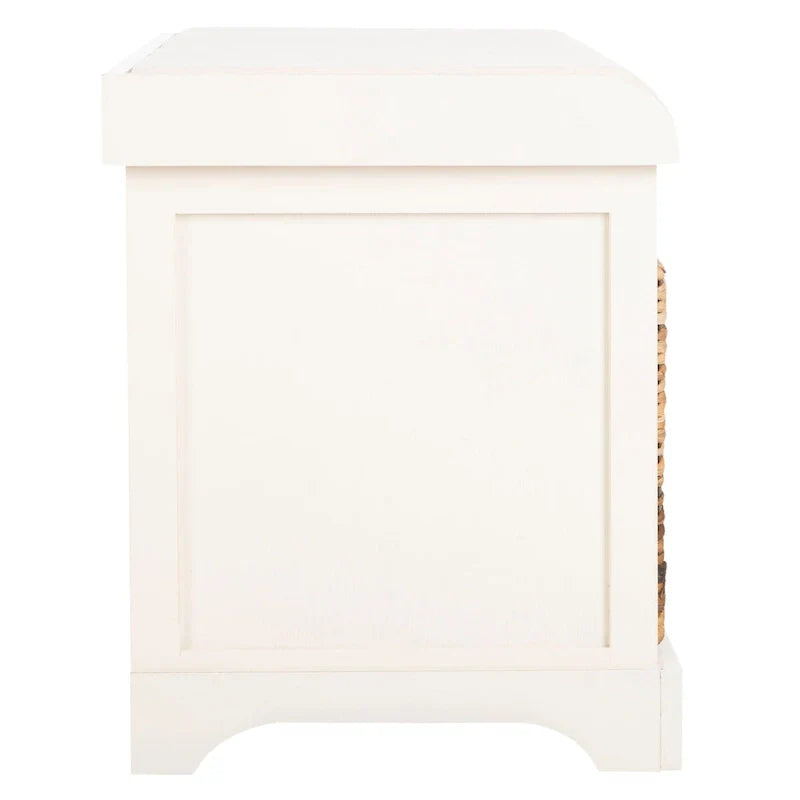SAFAVIEH Euphemia Banc de rangement tressé marron - 33,5 x 16,1 x 19,9 - 34Lx16Px20H