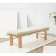 SAFAVIEH Couture Rasema banc moderne à coussin - 60.8 In. W x 18.9 In. D x 18.1 In. H - 61Wx19Dx18H