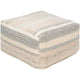 Attia pouf carré patchwork style ferme de 24 pouces