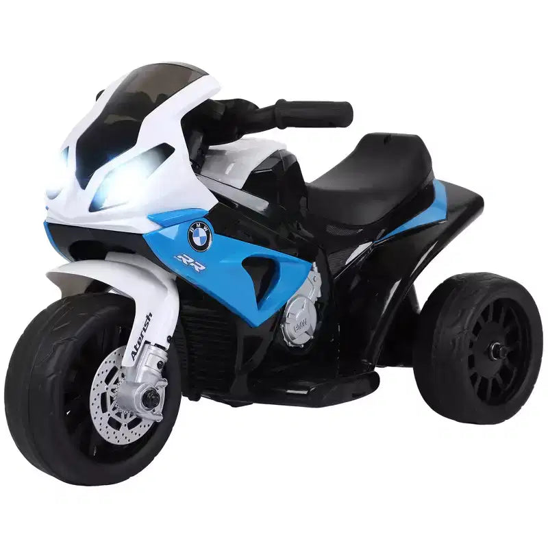 Moto électrique 6 V Aosom pour enfants sous licence BMW, moto pour tout-petits avec phares, musique, moto électrique à 3 roues pour enfants, cadeau pour garçons et filles