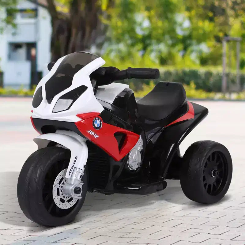 Moto électrique 6 V Aosom pour enfants sous licence BMW, moto pour tout-petits avec phares, musique, moto électrique à 3 roues pour enfants, cadeau pour garçons et filles