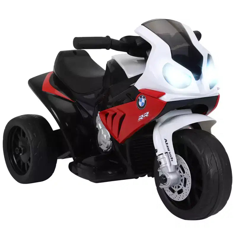 Moto électrique 6 V Aosom pour enfants sous licence BMW, moto pour tout-petits avec phares, musique, moto électrique à 3 roues pour enfants, cadeau pour garçons et filles