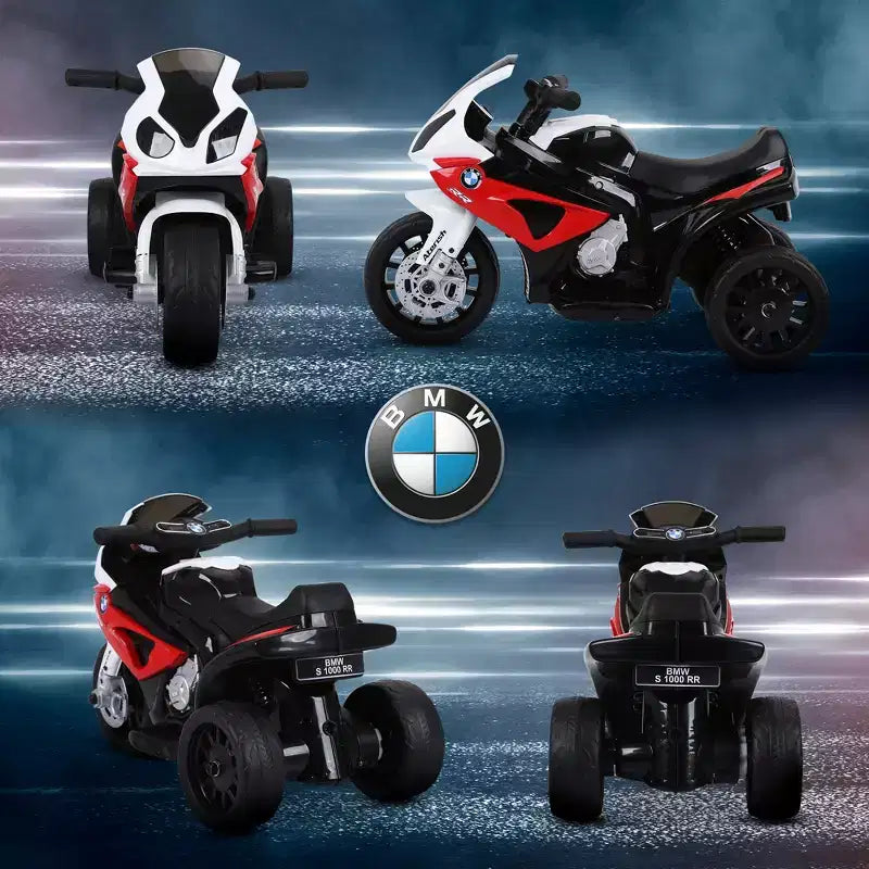 Moto électrique 6 V Aosom pour enfants sous licence BMW, moto pour tout-petits avec phares, musique, moto électrique à 3 roues pour enfants, cadeau pour garçons et filles
