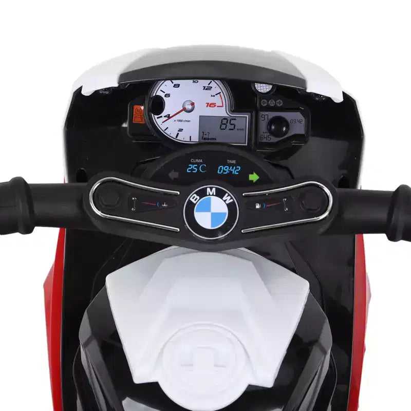 Moto électrique 6 V Aosom pour enfants sous licence BMW, moto pour tout-petits avec phares, musique, moto électrique à 3 roues pour enfants, cadeau pour garçons et filles