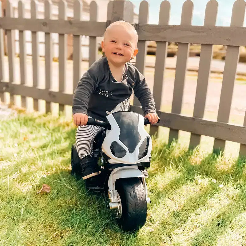 Moto électrique 6 V Aosom pour enfants sous licence BMW, moto pour tout-petits avec phares, musique, moto électrique à 3 roues pour enfants, cadeau pour garçons et filles